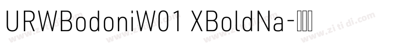 URWBodoniW01 XBoldNa字体转换